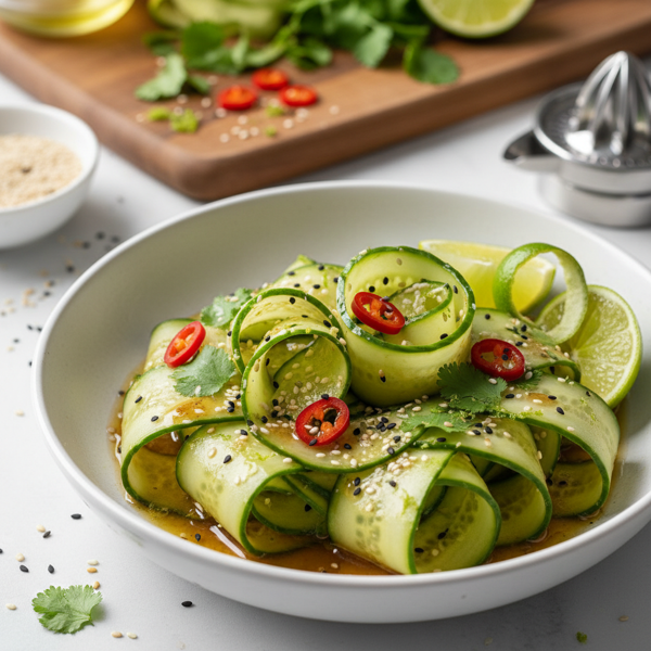 Zesty Sesame Cucumber Salad recipe