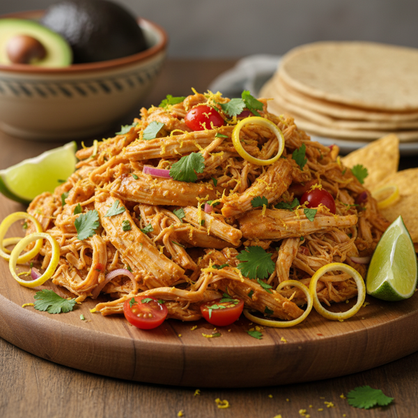 Zesty Shredded Chicken Filling recipe