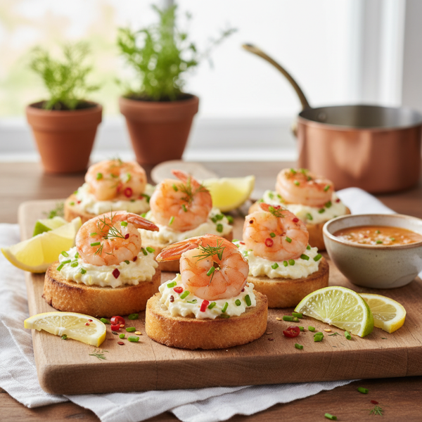 Zesty Shrimp Canapés recipe