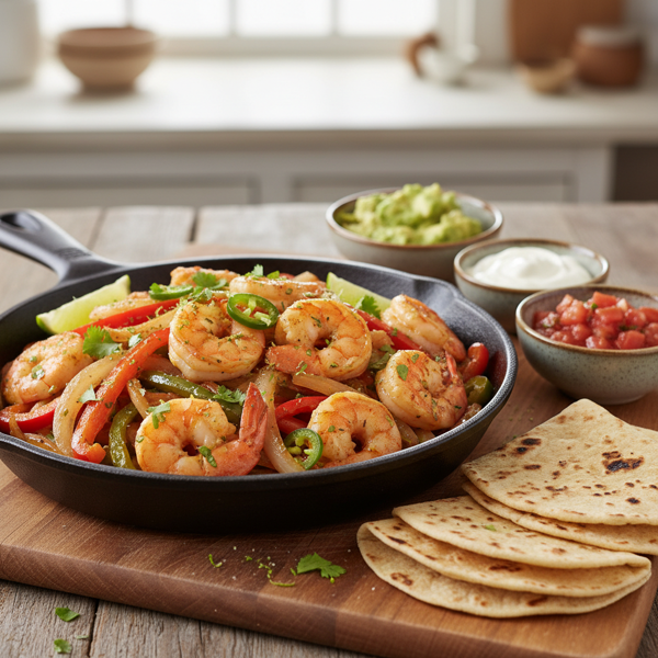 Zesty Shrimp Fajitas Delight recipe