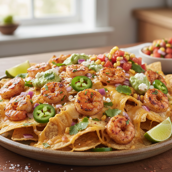 Zesty Shrimp Fiesta Nachos recipe