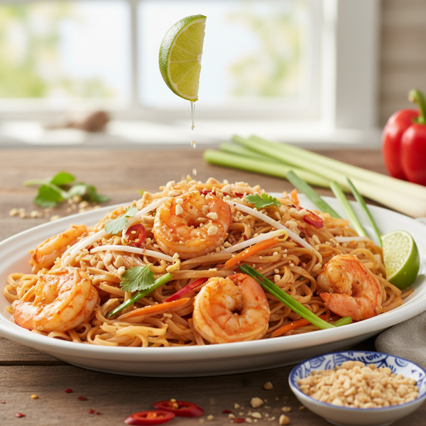 Zesty Shrimp Pad Thai recipe