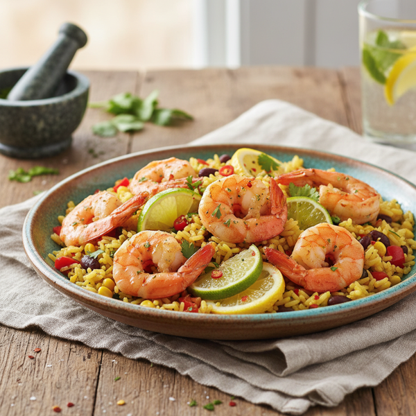 Zesty Shrimp Rice Medley recipe