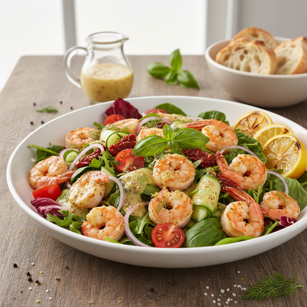 Zesty Shrimp Salad with Dijon Vinaigrette recipe