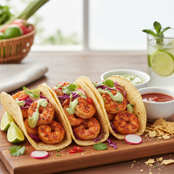 Zesty Shrimp Tacos with Fresh Fixings recipe