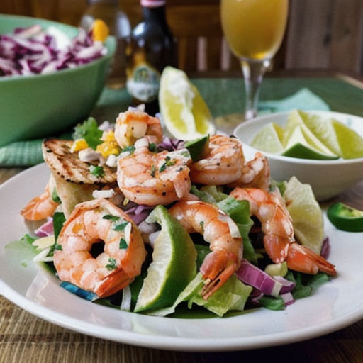 Zesty Shrimp & Fish Taco Salad Delight recipe