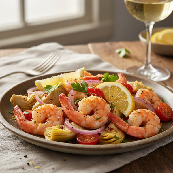 Zesty Shrimp and Artichoke Delight recipe