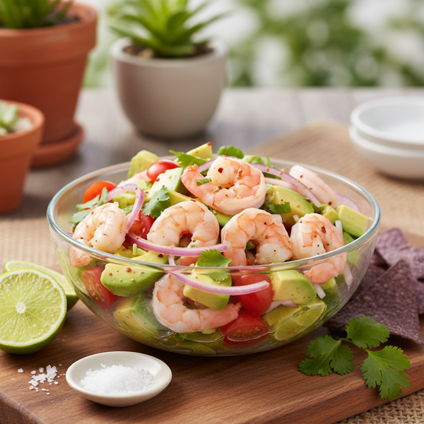 Zesty Shrimp and Avocado Ceviche recipe