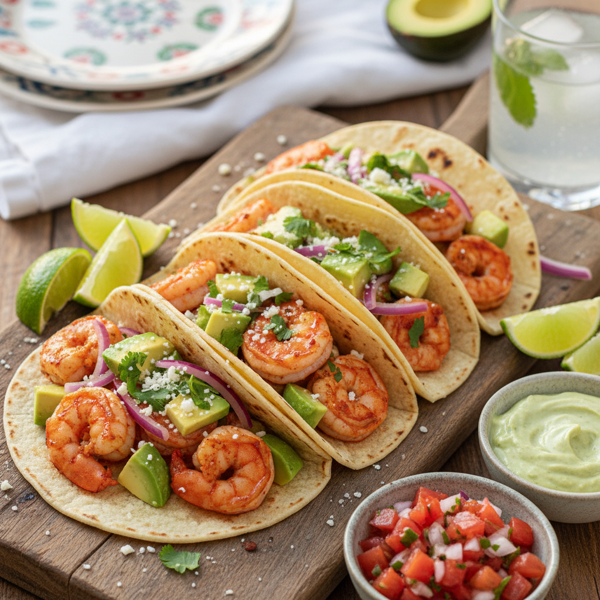 Zesty Shrimp and Avocado Tacos recipe