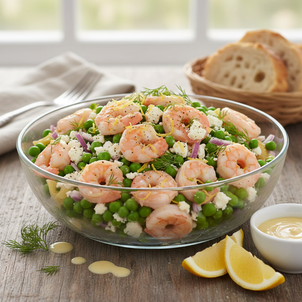 Zesty Shrimp and Pea Salad recipe