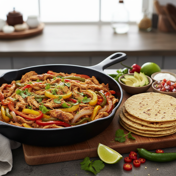 Zesty Slow Cooker Chicken Fajitas Delight recipe