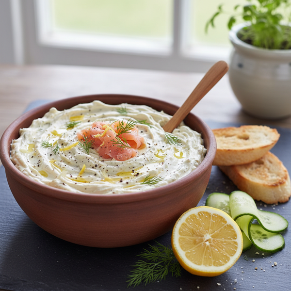 Zesty Smoked Salmon and Dill Pâté recipe