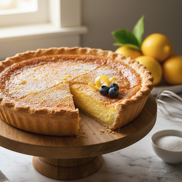 Zesty Southern Lemon Chess Pie recipe