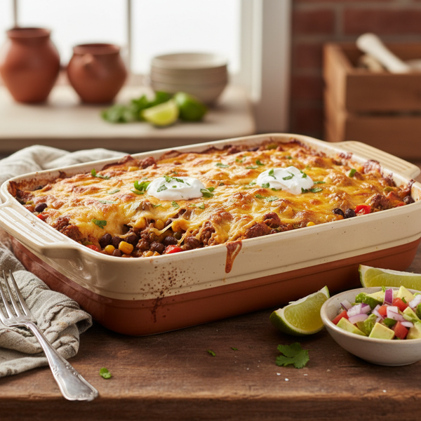 Zesty Southwest Beef Casserole recipe