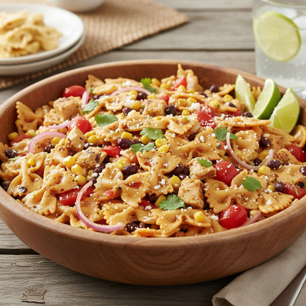 Zesty Southwest Bow Tie Pasta Salad recipe