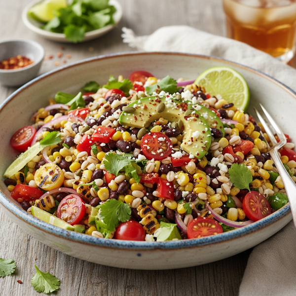 Zesty Southwestern Barley Salad recipe