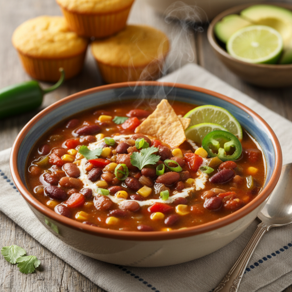 Zesty Southwestern Bean Soup recipe