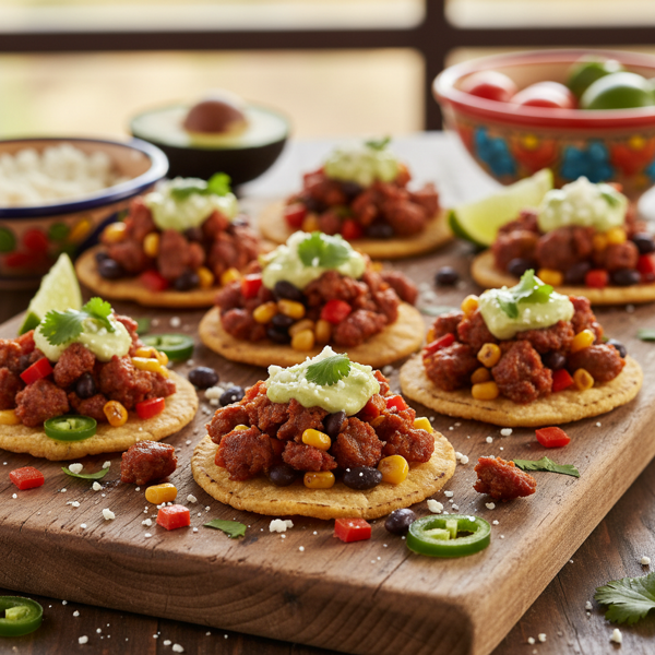 Zesty Southwestern Chorizo Tostada Bites recipe