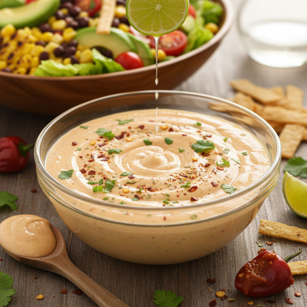 Zesty Southwestern Ranch Salad Dressing recipe