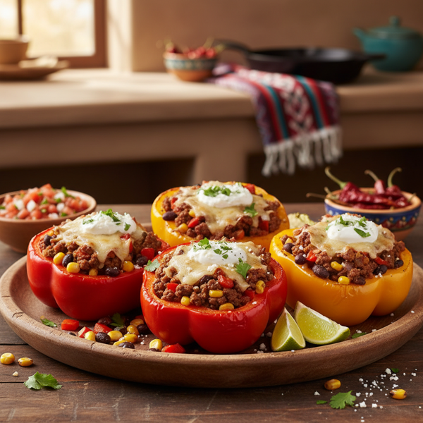 Zesty Southwestern Stuffed Peppers recipe