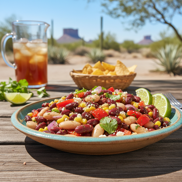 Zesty Southwestern Three-Bean Salad recipe
