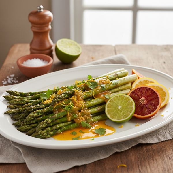 Zesty Spanish Asparagus with Citrus Sauce recipe