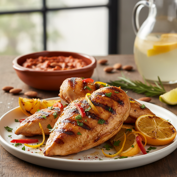 Zesty Spanish Grilled Chicken Breasts recipe