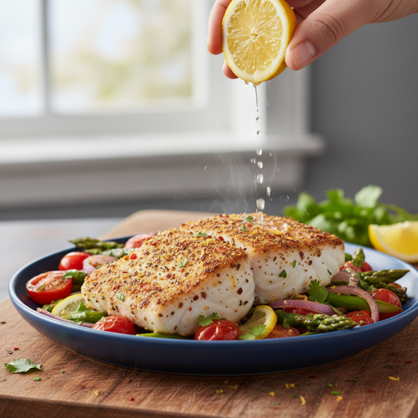 Zesty Spiced Halibut Delight recipe