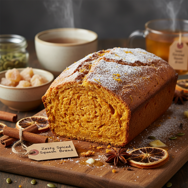 Zesty Spiced Squash Bread recipe