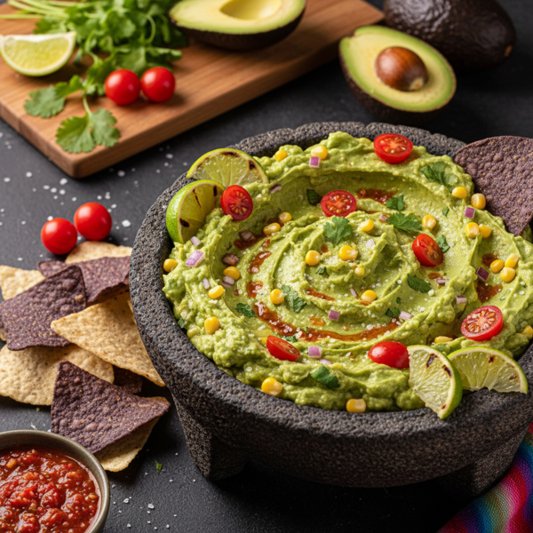 Zesty Spicy Guacamole Delight recipe