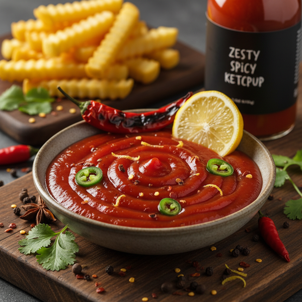 Zesty Spicy Ketchup recipe