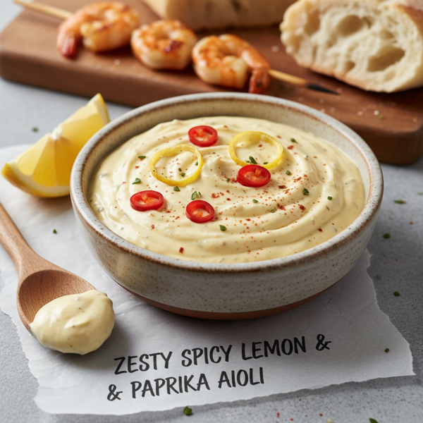 Zesty Spicy Lemon & Paprika Aioli recipe