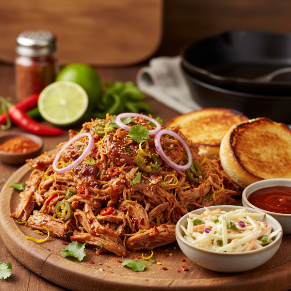 Zesty Spicy Pulled Pork Delight recipe