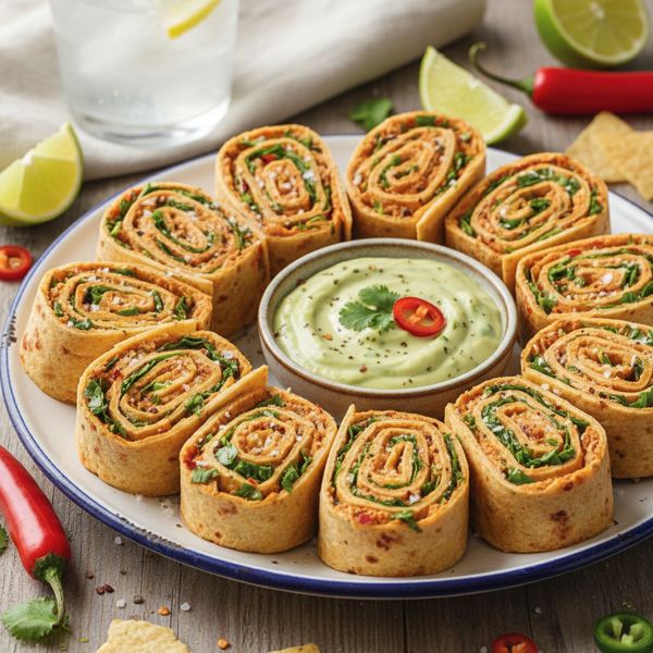 Zesty Spicy Tortilla Pinwheels recipe