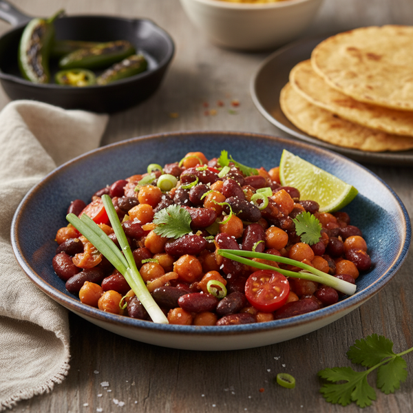 Zesty Spicy Trio Bean Delight recipe