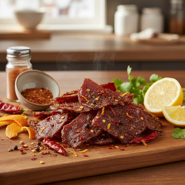 Zesty Spicy Turkey Jerky recipe