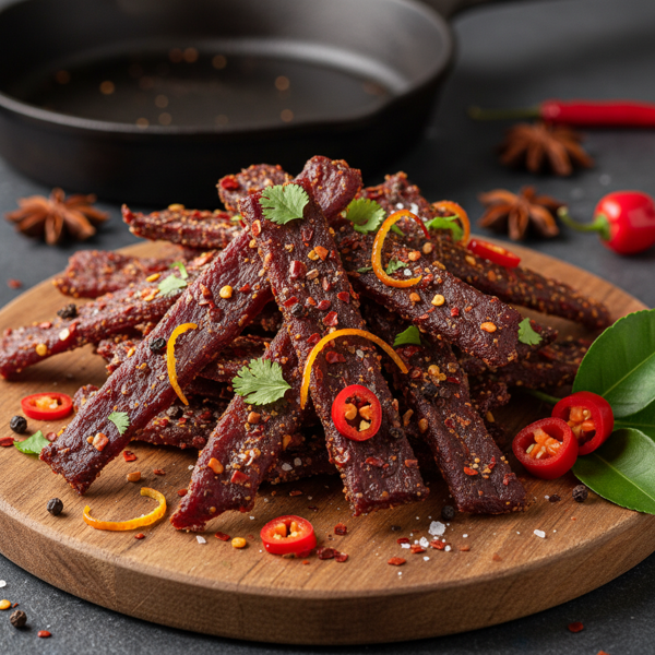 Zesty Spicy Venison Jerky recipe