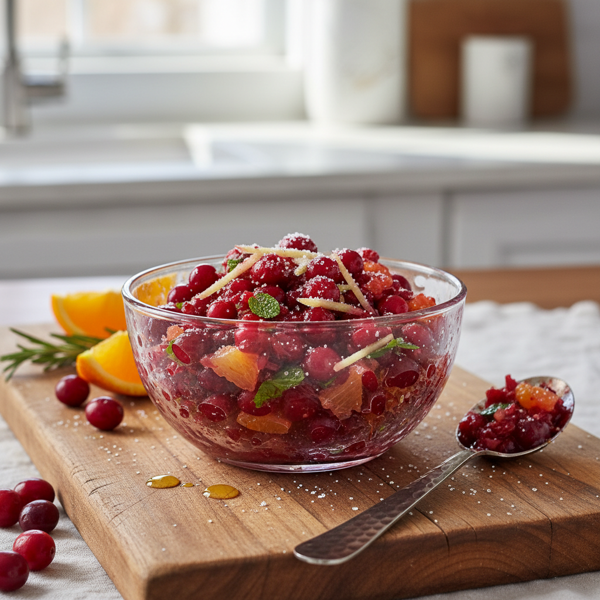 Zesty Sugar-Free Cranberry-Orange Relish recipe