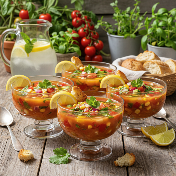 Zesty Summer Harvest Gazpacho recipe