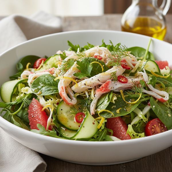 Zesty Surimi Greens Delight recipe