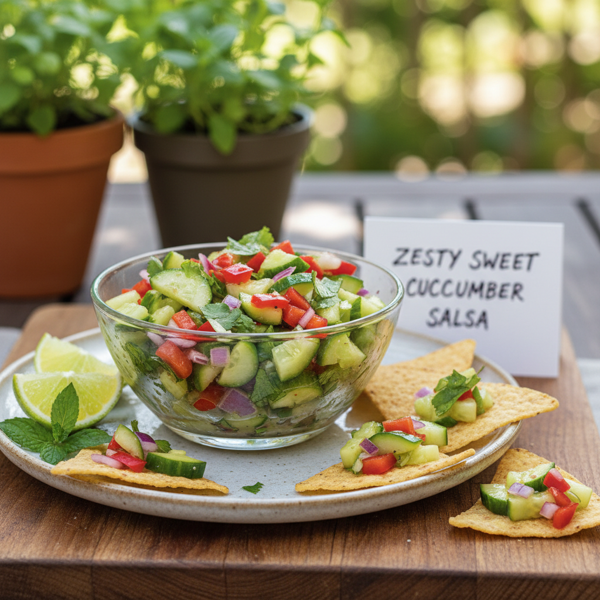 Zesty Sweet Cucumber Salsa recipe