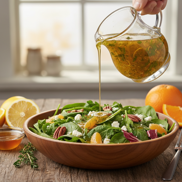 Zesty Sweet & Tangy Salad Dressing recipe