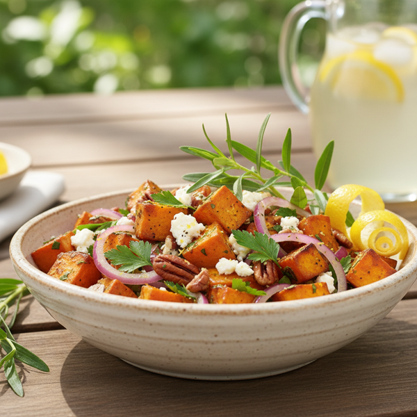 Zesty Tarragon-Infused Sweet Potato Salad recipe
