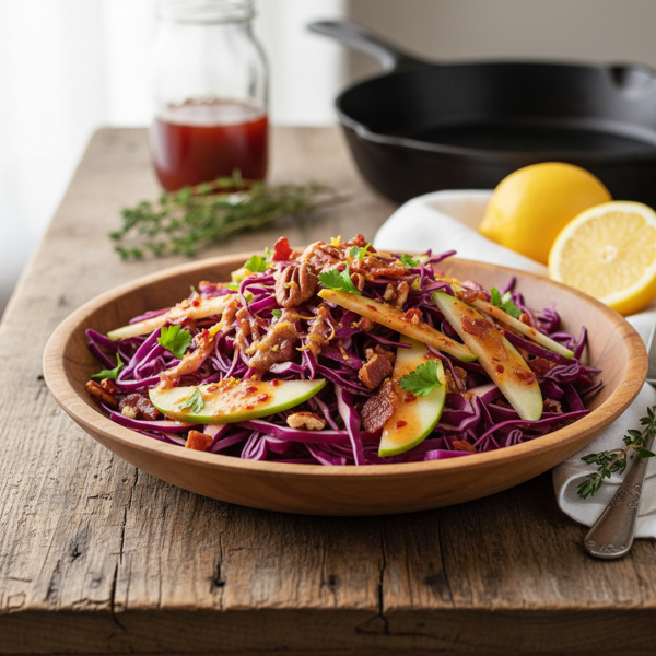 Zesty Tennessee Red Cabbage Salad recipe
