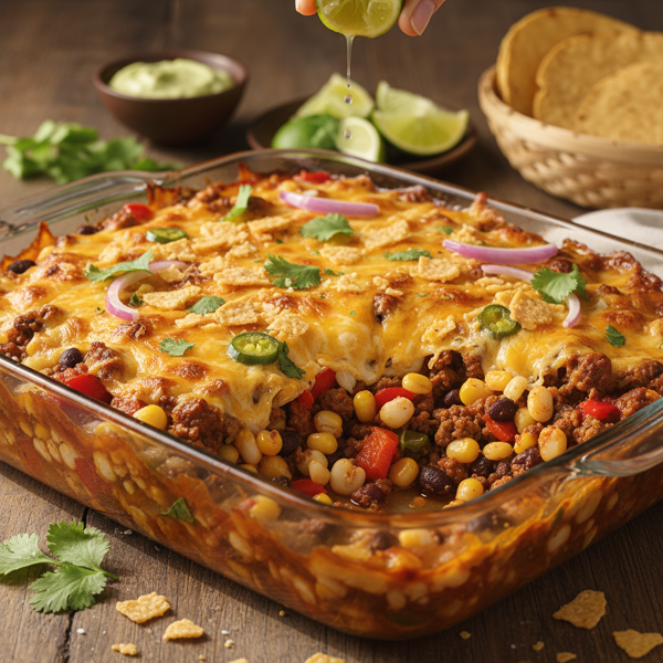 Zesty Tex-Mex Hominy Bake recipe
