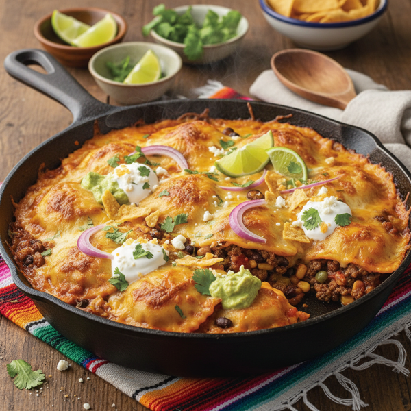 Zesty Tex-Mex Ravioli Bake recipe