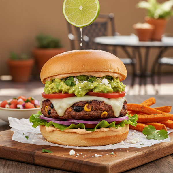 Zesty Tex-Mex Turkey Burgers recipe