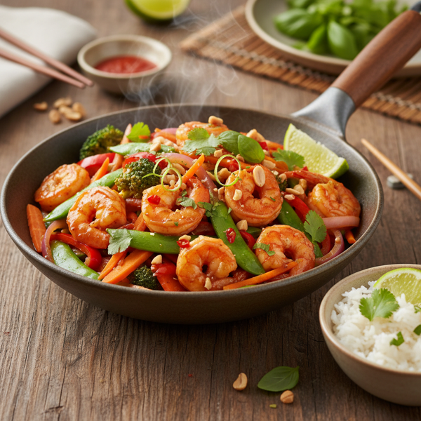 Zesty Thai Prawn and Vegetable Stir-Fry recipe