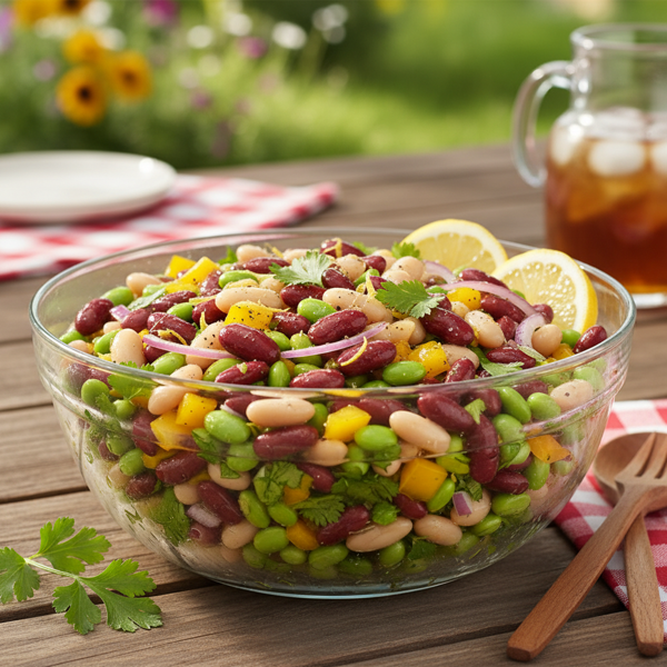 Zesty Three-Bean Medley Salad recipe