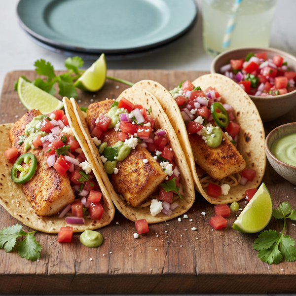 Zesty Tilapia Tacos with Fresh Salsa recipe